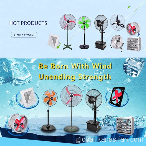 Standing Oscillating Fan OEM Industrial Stand Fan With Plastic Blade Manufactory